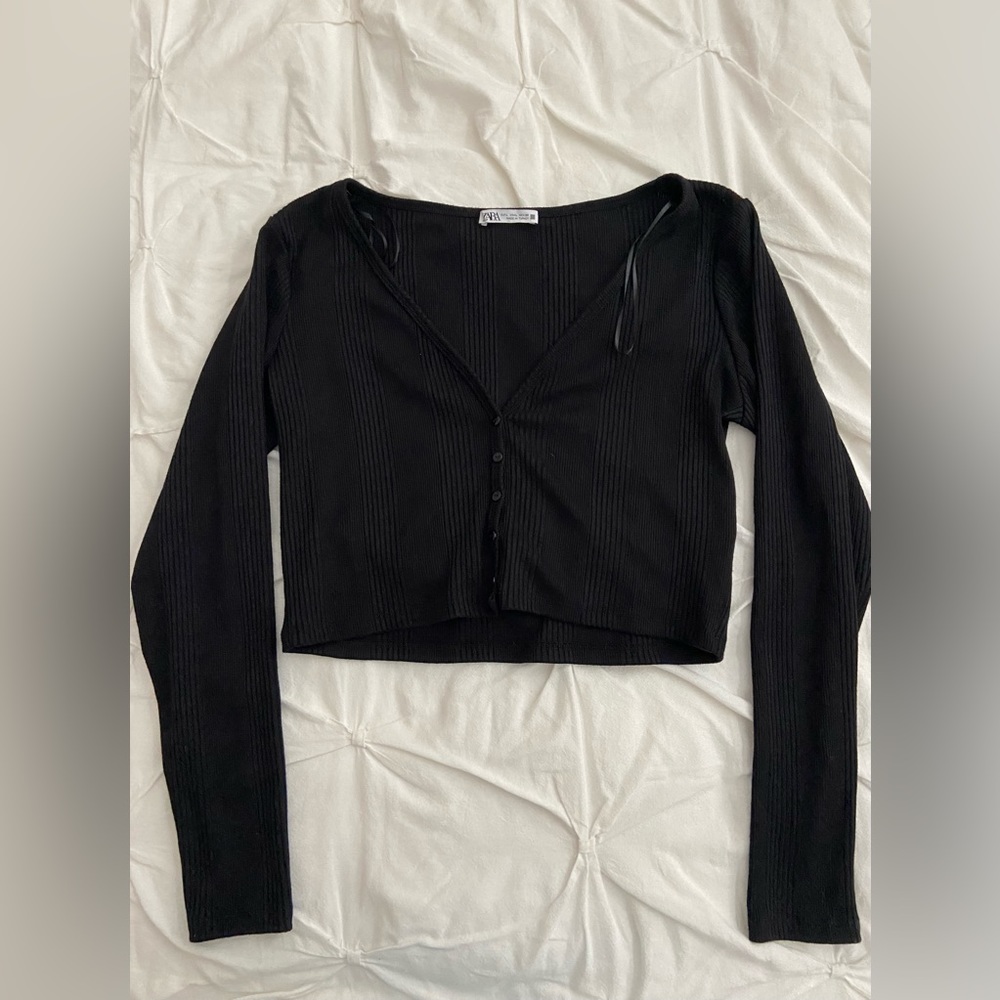 Zara Ribbed Cardigan
